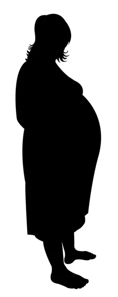 Illustration vectorielle de la femme enceinte — Image vectorielle