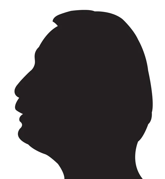 Een man silhouet vector — Stockvector