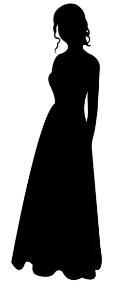 Un vector de silueta de cuerpo de dama — Archivo Imágenes Vectoriales