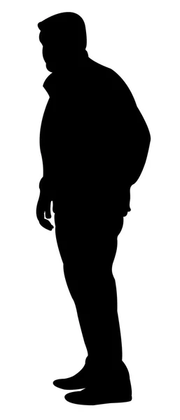 Un corpo uomo silhouette — Vettoriale Stock