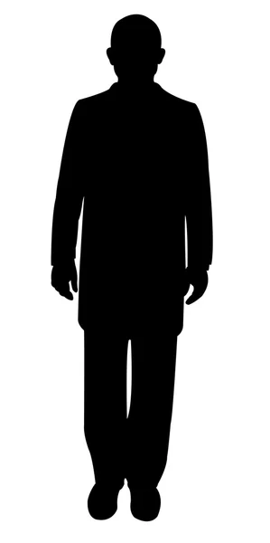 Un homme corps silhouette vecteur — Image vectorielle