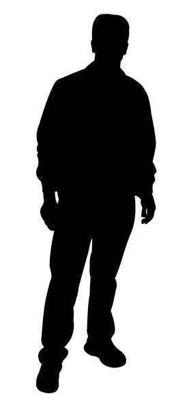 A man body silhouette vector — Stock Vector