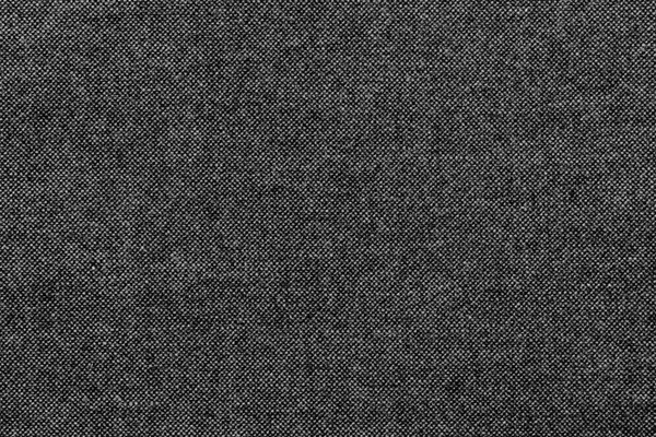 Grained texture fabric or textile material of black color — Stock Photo, Image