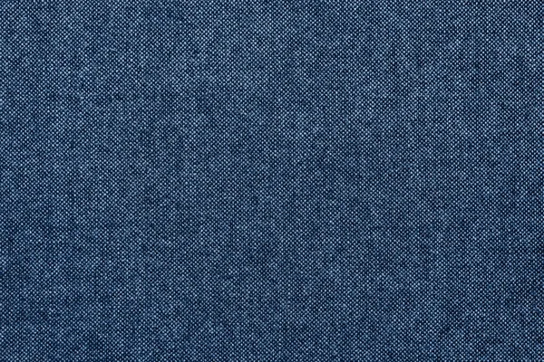 Grained texture fabric or textile material of blue color — Stock Photo, Image