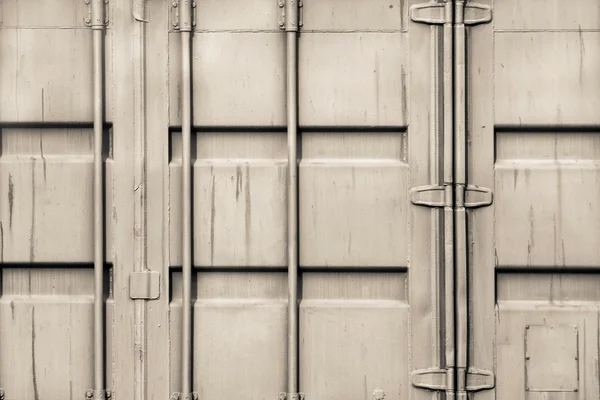 Fragmentcontainer aus Eisen beige Farbe — Stockfoto