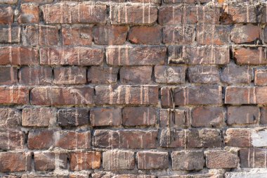 tuğla dokulu arka plan veya eski kırmızı renkli duvar kağıdı