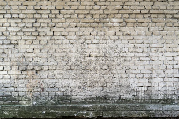 レンガ テクスチャ背景や汚れた白い色の壁紙 — ストック写真