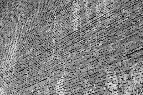 Brick textured background or wallpaper of monochrome gray color — Stock Photo, Image