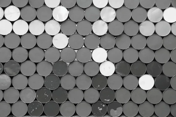 Abstract background from the bottoms of iron barrels — Stock Photo, Image