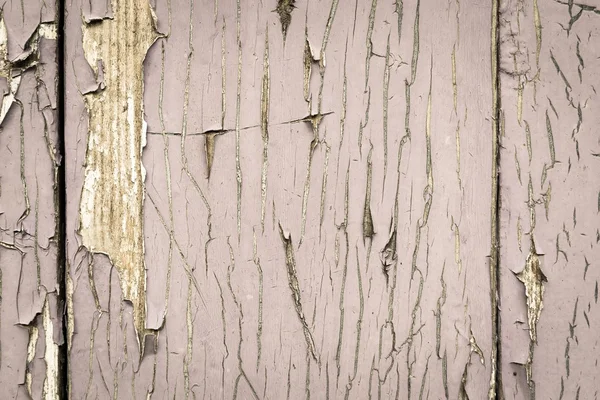 Vecchia tavola di legno verniciato di colore pallido — Foto Stock