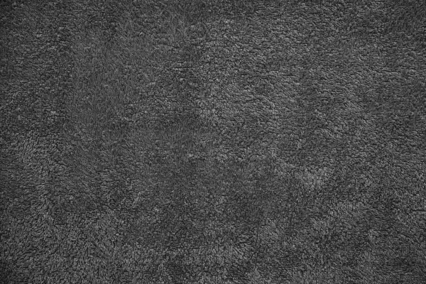 Frottee Schwarzer Stoff Für Abstrakten Strukturierten Hintergrund — Stockfoto