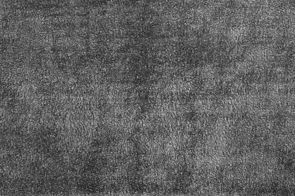 Flauschige Textur Aus Frottee Nahaufnahme Für Abstrakte Monochrom Gefleckte Schwarz — Stockfoto