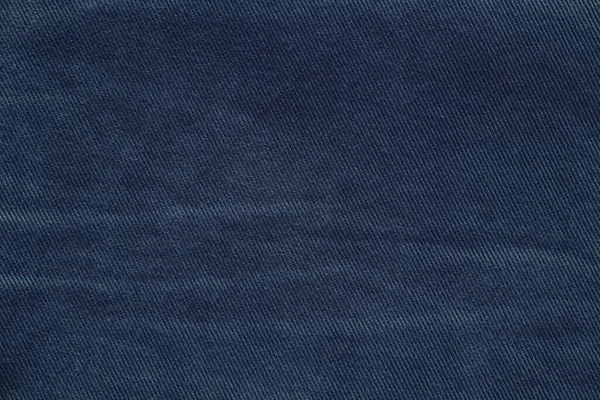 Donkerblauwe Getextureerde Achtergrond Behang Van Versleten Katoenen Stof Denim — Stockfoto