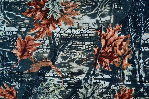 抽象的な背景や壁紙のための抽象的な秋の花のテクスチャを持つ生地 — ストック写真