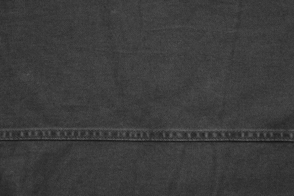 Arkaplan Veya Duvar Kağıdı Için Tek Yatay Dikişli Siyah Kot — Stok fotoğraf