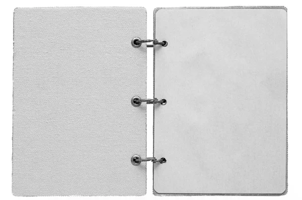 Cuaderno abierto de color gris —  Fotos de Stock