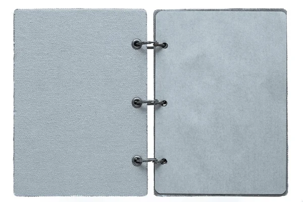 Cuaderno abierto de color plateado —  Fotos de Stock