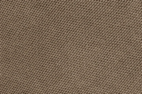 Texture knitted fabric of brown color — Stock Photo, Image