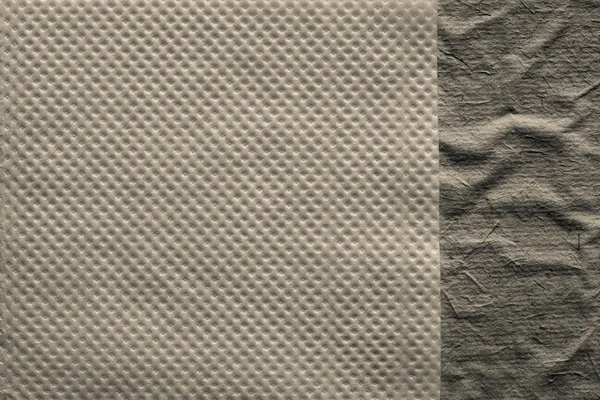 Combinação duas texturas de papel de cor bege — Fotografia de Stock