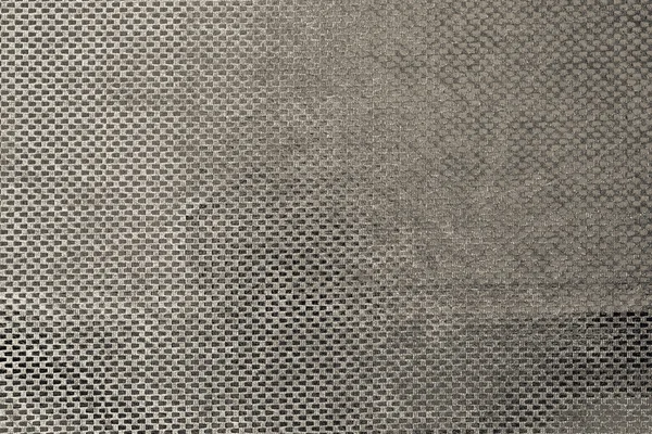Текстура бежевої блискучої тканини в клітці — стокове фото