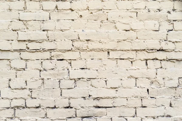 Oude bakstenen oppervlak van bleke crème kleur — Stockfoto