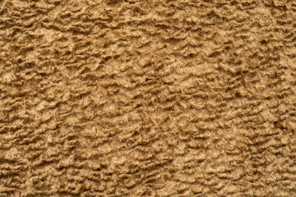 Texture short-haired fur fabric of sand color — Stock Photo, Image