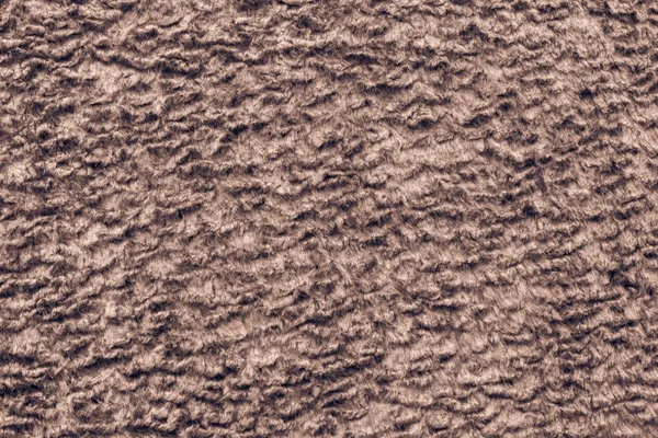 Texture short-haired fur fabric of brown color — Stock Photo, Image