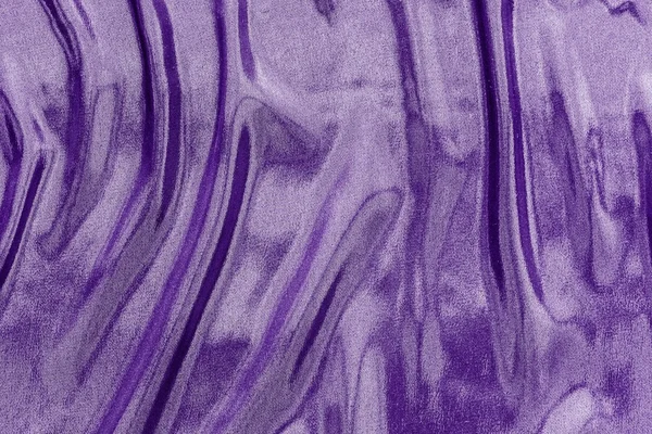Zvlněná tkanina duhově fialové Lila barev — Stock fotografie
