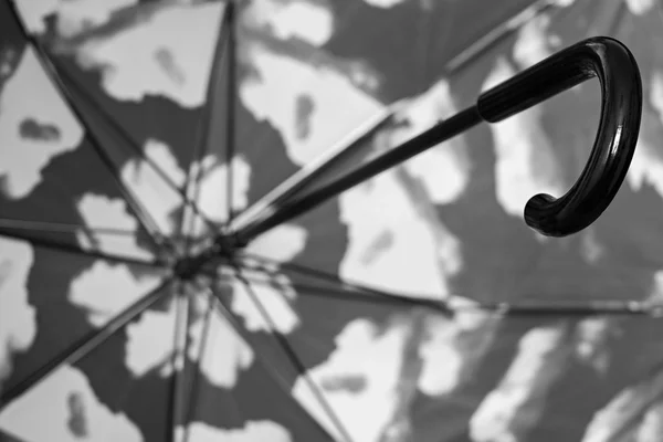 Szary parasol trzcinowy fragment w zbliżenie — Zdjęcie stockowe