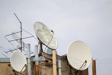 eski evde Televizyon antenler