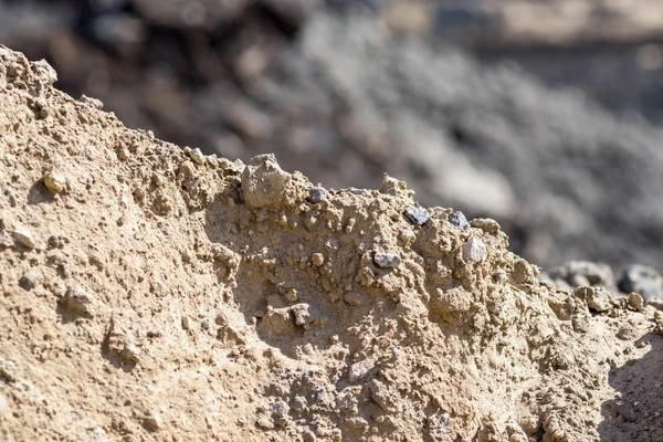 Cumulo di costruzione sabbia primo piano — Foto Stock