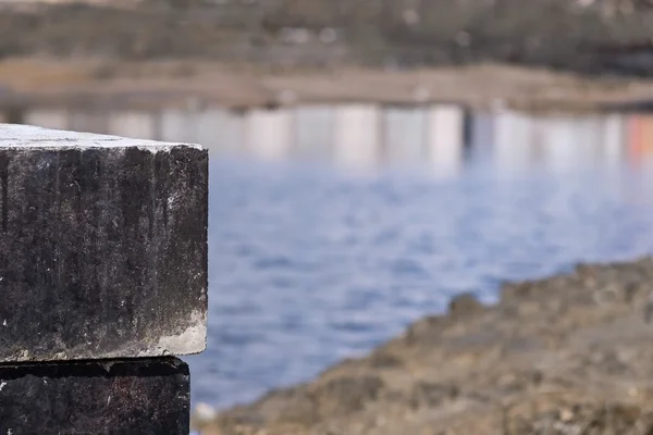 Černá betonové bloky — Stock fotografie