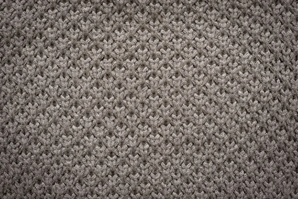 Knitted honeycomb texture of old graphite color — Stock Photo, Image