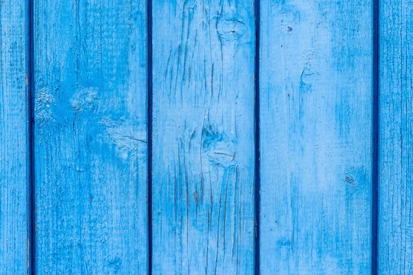 Staré desky textury s peelingem modré barvy — Stock fotografie