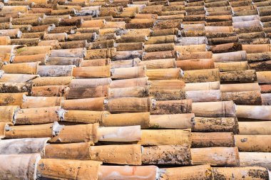 bir Karo seramik çatı dokulu arka plan