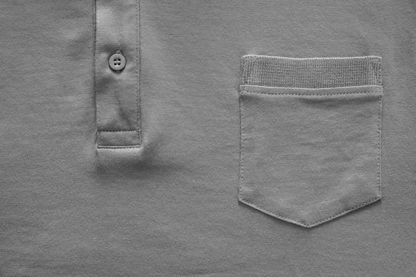 Parte camisa closeup de cor cinza — Fotografia de Stock