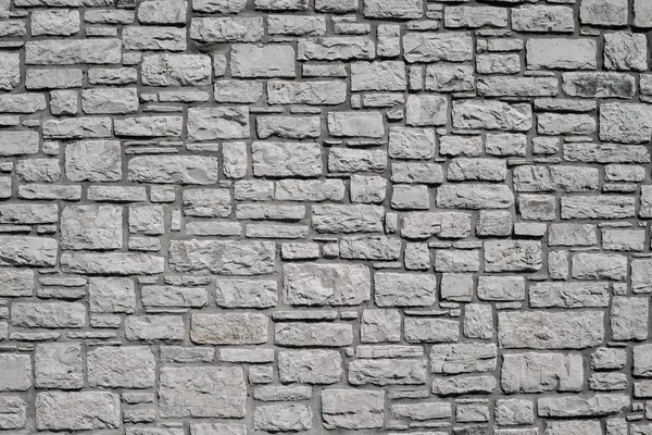 Stary mur z kamienia cegły w kolorze szarym — Zdjęcie stockowe