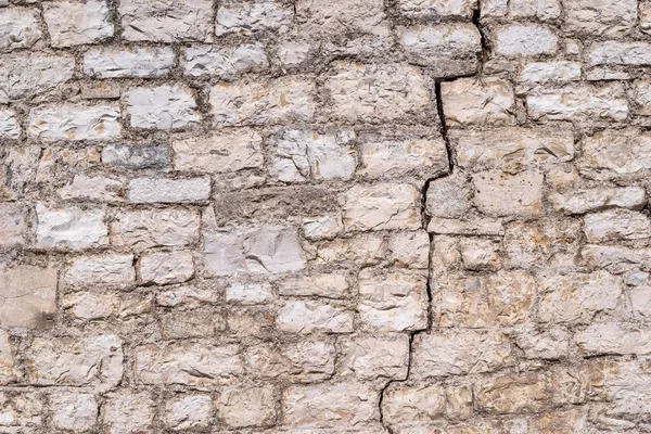 Old abstract texture with crack of a stone wall — Stock Photo, Image