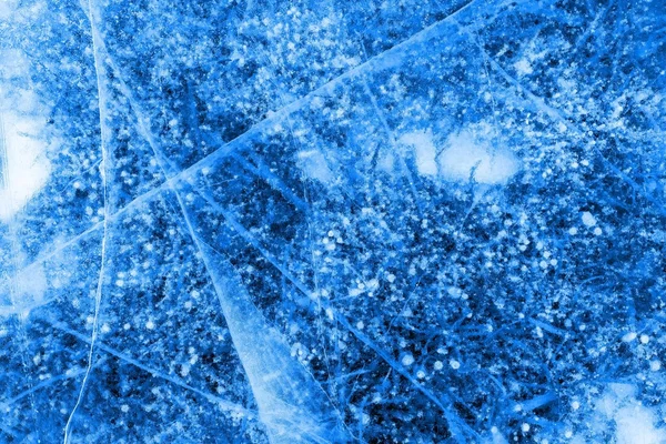 Abstract transparent texture natural ice of blue color — Stock Photo, Image