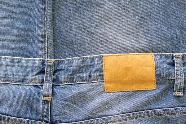 Texture tissu de jeans vêtements couleur bleue — Photo
