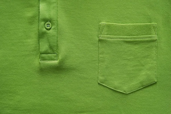 Parte camisa primer plano de color verde — Foto de Stock