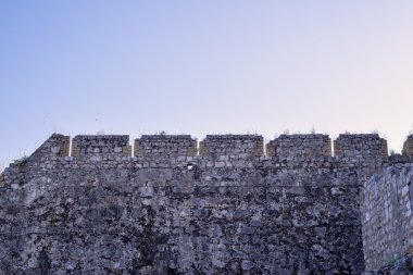 taş eski gökyüzü kaleye duvar