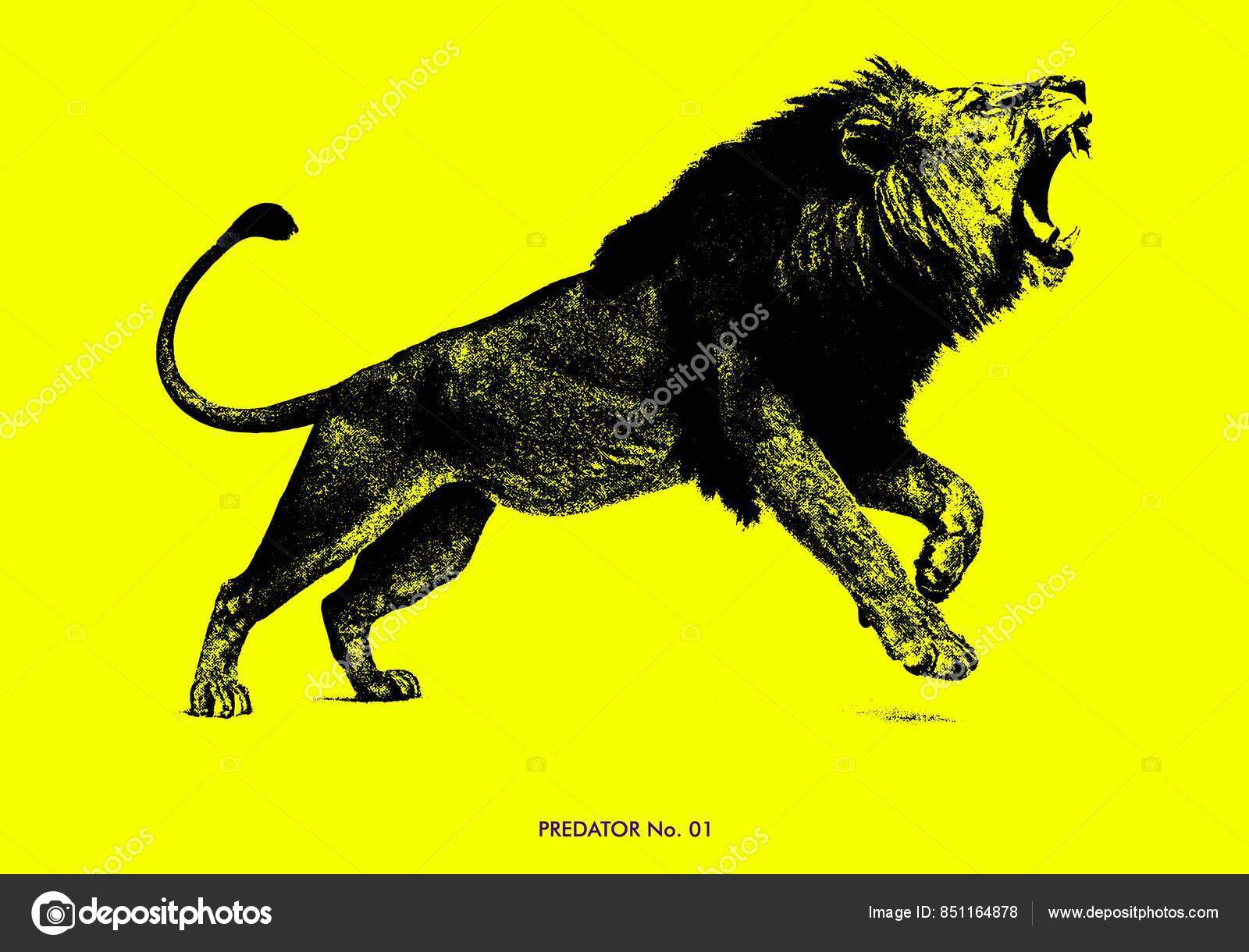Leaping lion images vectorielles, Leaping lion vecteurs libres de droits |  DepositPhotos, image size:1600x1220