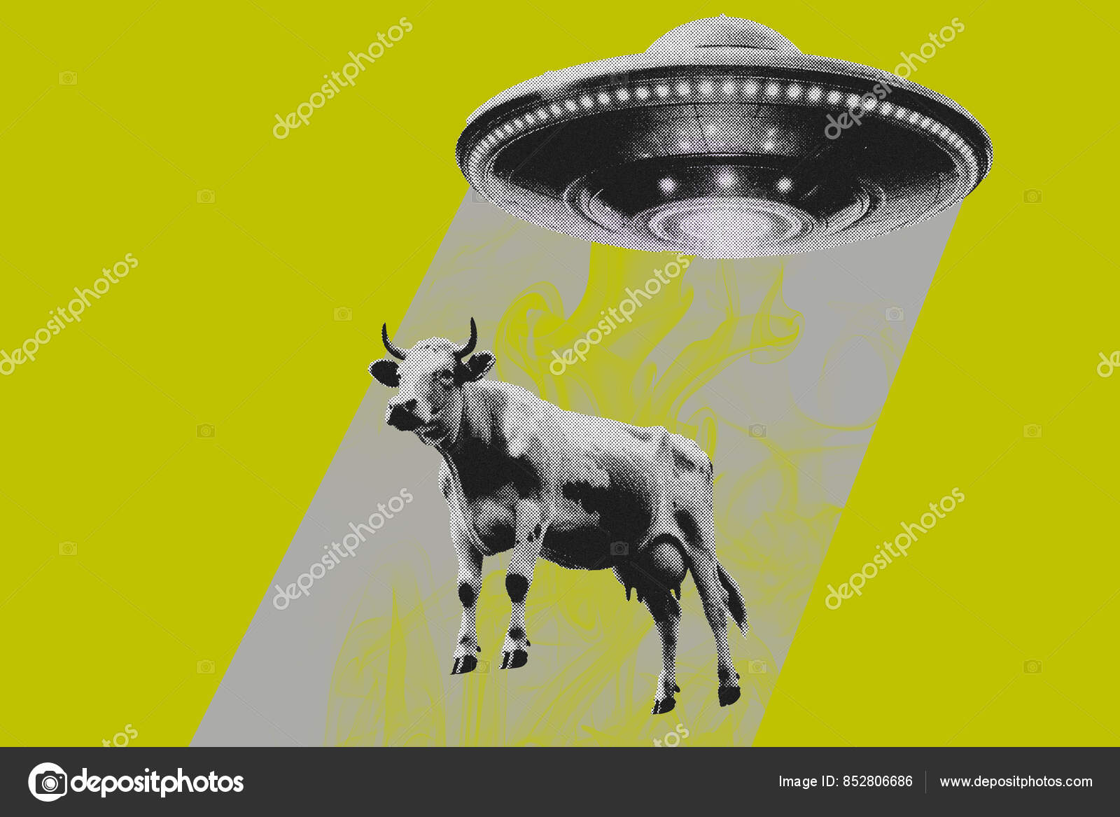 Immagini e foto stock di Cow alien abduction | DepositPhotos, image size:1600x1167
