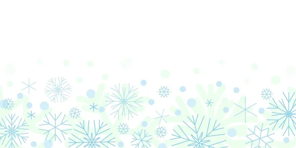 New Year Christmas Background 2021 Traditional Snowflakes White Background Room — Stock Vector