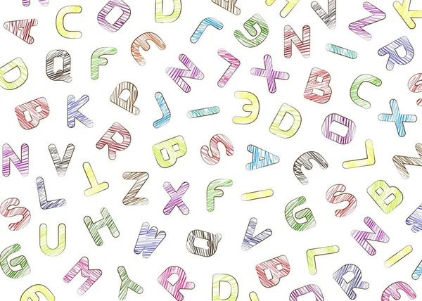 Многоцветные Блочные Буквы Фон Крупный План Векторная Графика — стоковый вектор