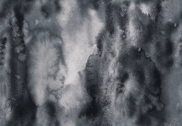 Aquarel abstracte naadloze achtergrond in monochroom gamma. — Stockfoto