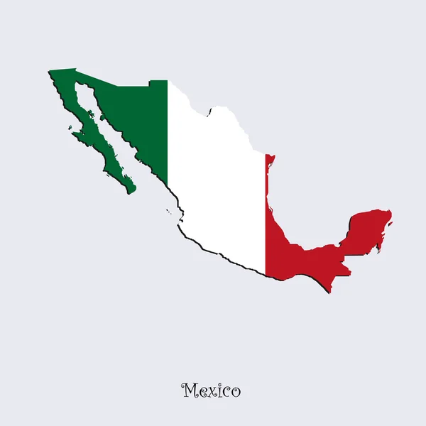 Mapa de México para su diseño — Vector de stock