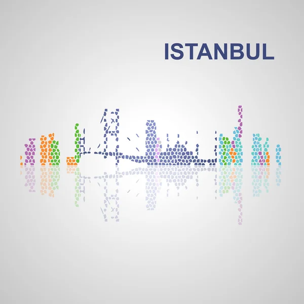 Istanbul skyline für Ihr Design — Stockvektor