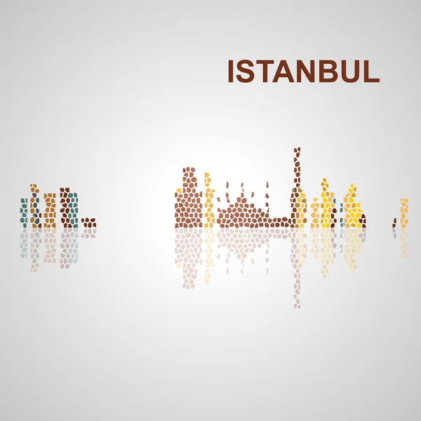 Istanbul skyline für Ihr Design — Stockvektor